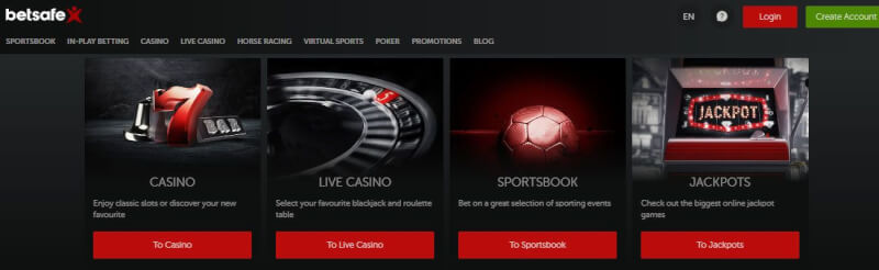 Betsafe Casino provides on-line casino, idman kitabı, real time casino and jackpot games-logo