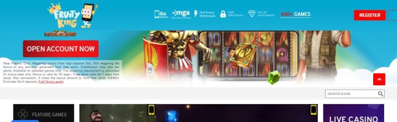 fruity master website offers casino games, ilk depozit bonusu və yeni oyunçular üçün kampaniyalar-loqosu