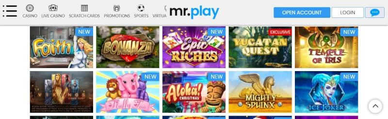 mr play homepage provides gambling games, ilk depozit bonusu və yeni oyunçular üçün təkliflər-loqosu
