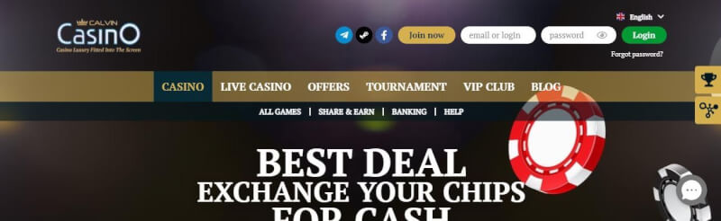 calvin casino website provides casino games, ilk depozit bonusu və yeni oyunçular üçün promosyonlar-loqosu