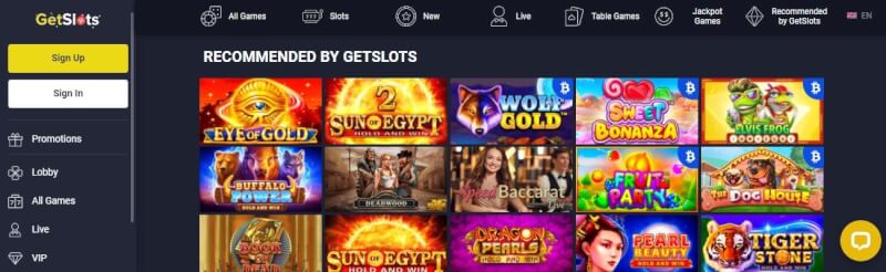 getslots website provides casino games, ilk depozit əlavə və yeni oyunçular üçün kampaniyalar-loqosu