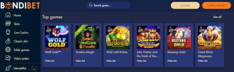 bondibet website offers casino games, ilk depozit əlavə və yeni oyunçular üçün təkliflər-loqosu