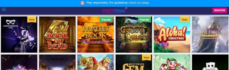 lucky vegas website provides casino games, ilk depozit bonusu və yeni oyunçular üçün təkliflər-loqosu