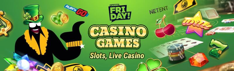 casino friday provides numerous gambling games like slot machines, blackjack kimi canlı kazino oyunları, bakkara və rulet-loqosu