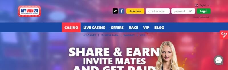 mywin24 homepage provides casino games, ilk depozit əlavə və yeni oyunçular üçün promosyonlar-loqosu