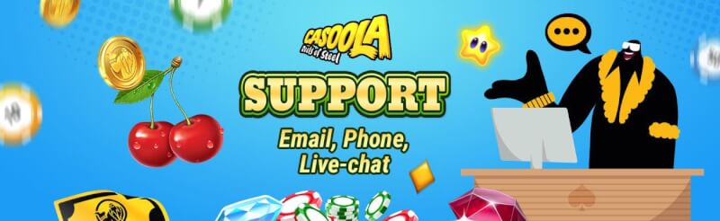 casoola assistance choices like live-chat and email-logo