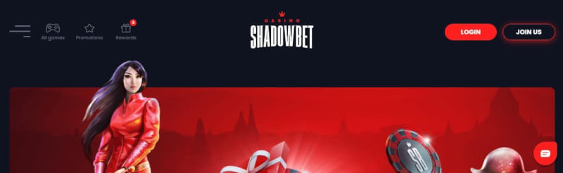 shadowbet casino website offers gambling games, ilk depozit bonusu və yeni oyunçular üçün təkliflər-loqosu