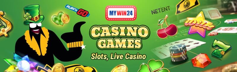 mywin24 offers numerous casino games like slot machines, blackjack kimi canlı kazino oyunları, bakkara və rulet-loqosu