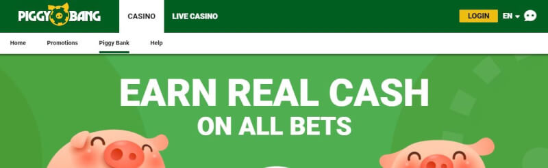 piggy bang website provides gambling games, first deposit bonus and campaigns for new players-logo