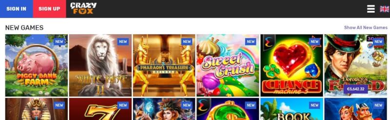 crazyfox casino homepage provides gambling games, ilk depozit əlavə və yeni oyunçular üçün təkliflər-loqosu