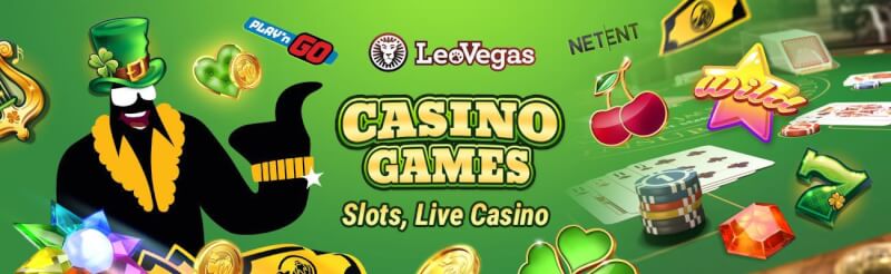 leovegas casino offers numerous gambling games like slot machines, blackjack kimi real vaxt qumar oyunları, bakkara və rulet-loqosu