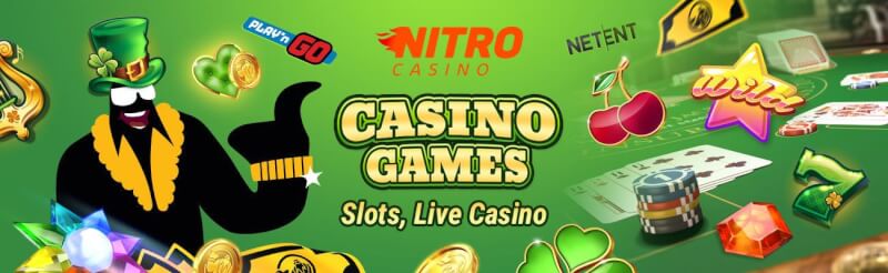 nitro casino provides different gambling games like slots, blackjack kimi canlı qumar oyunları, bakkara və rulet-loqosu
