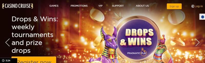 casino cruise homepage provides casino games, very first deposit extra and campaigns for brand new players-logo