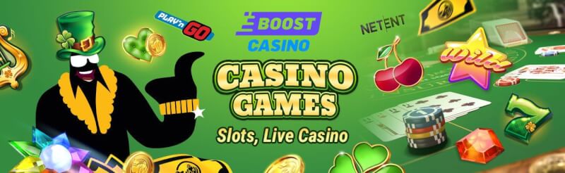Boost casino offers a huge selection of interesting gambling games from most useful online game providers like netent and microgaming-logo