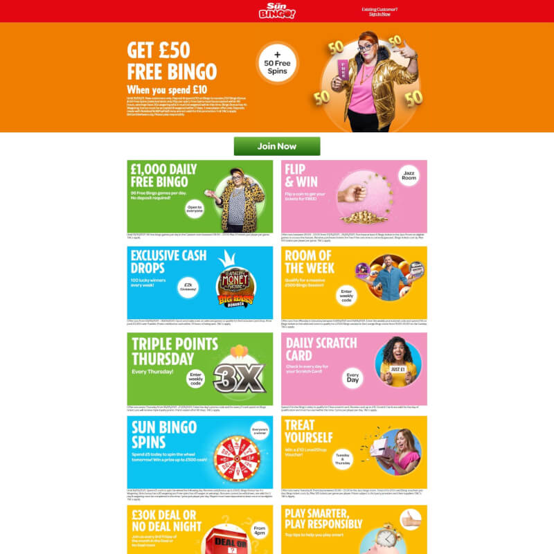 The Sun Bingo screenshot 1