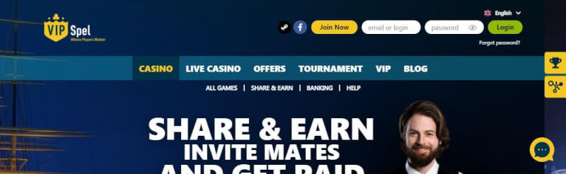 vipspel homepage provides gambling games, ilk depozit bonusu və yeni oyunçular üçün kampaniyalar-loqosu