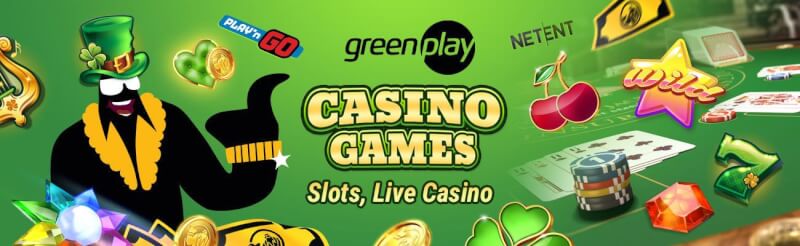 greenplay offers various casino games like slot machines, blackjack kimi real vaxt kazino oyunları, bakkara və rulet-loqosu