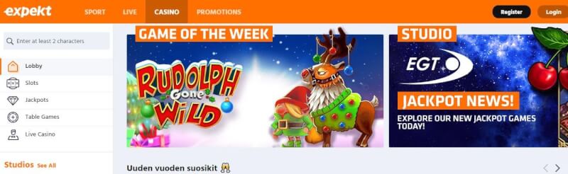 expekt casino homepage provides casino games, ilk depozit bonusu və yeni oyunçular üçün təkliflər-loqosu
