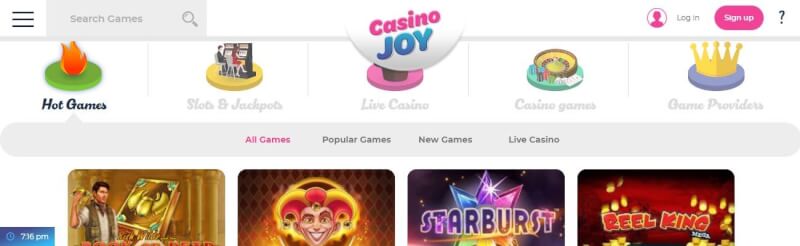 casino pleasure homepage includes casino games, ilk depozit bonusu və yeni oyunçular üçün kampaniyalar-loqosu